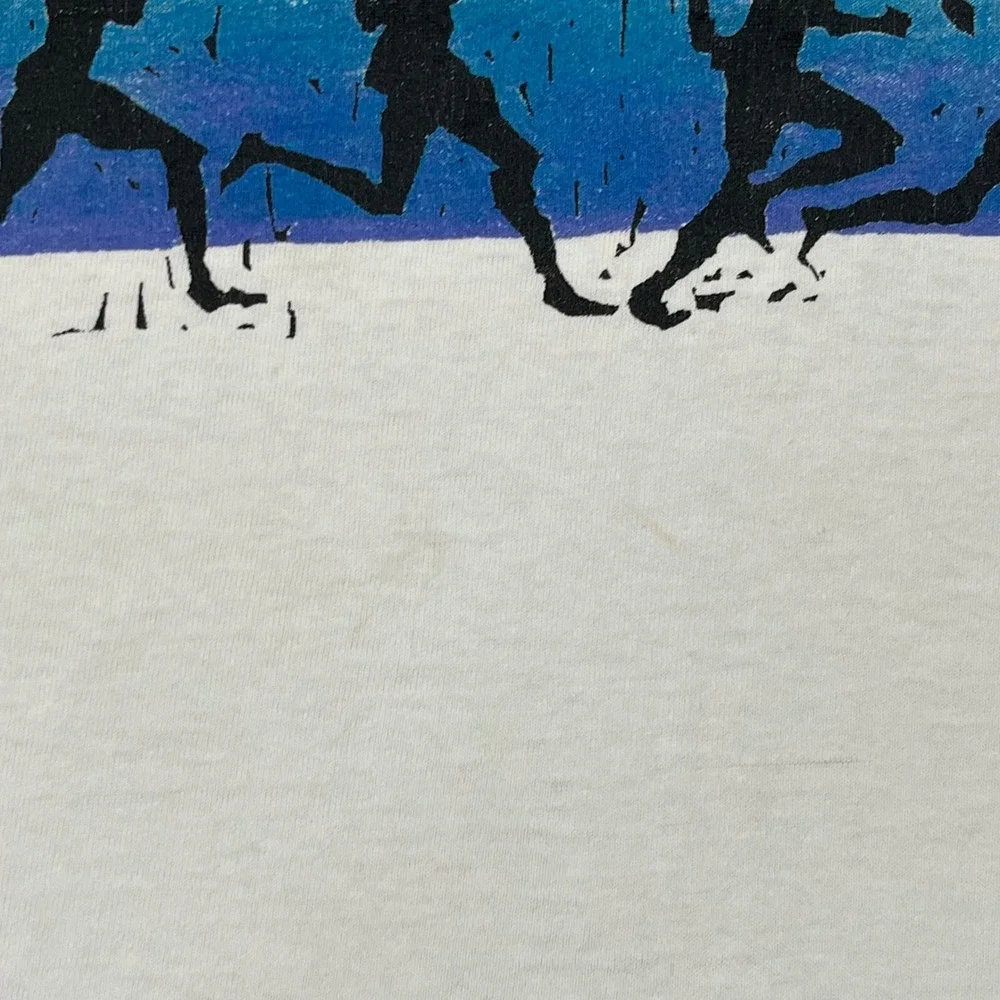 Vintage Nike 1995 Honolulu Marathon T Shirt Mens XL White Graphic Single Stitch
